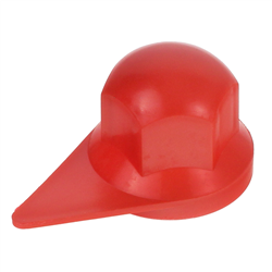 OSŁONA SZPILKI KOŁA S-32 CZERWONA PLASTIKOWA, ZE WSKAŹNIKIEM-347566948