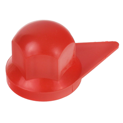 OSŁONA SZPILKI KOŁA S-32 CZERWONA PLASTIKOWA, ZE WSKAŹNIKIEM-347566949