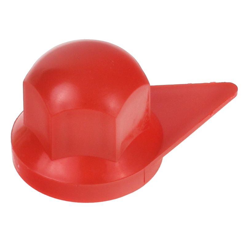 OSŁONA SZPILKI KOŁA S-32 CZERWONA PLASTIKOWA, ZE WSKAŹNIKIEM-347566949