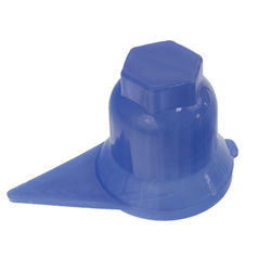 OSŁONA SZPILKI KOŁA S-33 NIEBIESKA PLASTIKOWA, ZE WSKAŹNIKIEM-347567153
