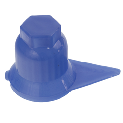 OSŁONA SZPILKI KOŁA S-33 NIEBIESKA PLASTIKOWA, ZE WSKAŹNIKIEM-347567154