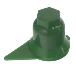 OSŁONA SZPILKI KOŁA S-33 ZIELONA PLASTIKOWA, ZE WSKAŹNIKIEM-347567155