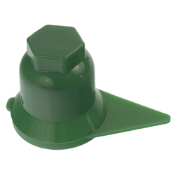 OSŁONA SZPILKI KOŁA S-33 ZIELONA PLASTIKOWA, ZE WSKAŹNIKIEM-347567156