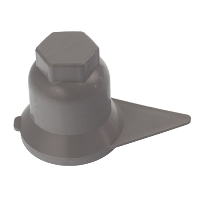 OSŁONA SZPILKI KOŁA S-33 SZARA PLASTIKOWA, ZE WSKAŹNIKIEM-347567158