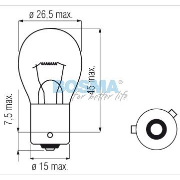 ŻARÓWKA PY21W, 24V, 21W BAU15S, AMBER, HOMOLOGACJA E13, KPL. 10SZT.-347567337