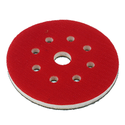 GĄBKA PRZEJŚCIOWA (PRZEKŁADKA DYSTANSOWA) NA TALERZ SZLIFIERSKI Z RZEPEM - 125MM - 8+1 OTWORÓW-347567593