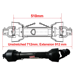 WAŁ ODBIORU MOCY WOM L= 510MM, TRÓJKĄTNY 300NM, 6 WPUSTÓW, KRZYŻAK 23,8X61,2-347567634