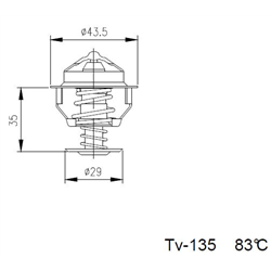 TERMOSTAT CUMMINS 83°C-347567785