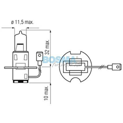 ŻARÓWKA H3, 24V, 100W PK22S, HOMOLOGACJA E13-347569937
