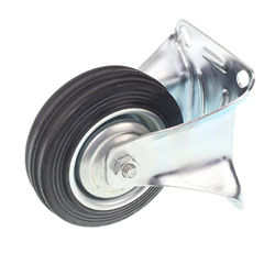 KÓŁKO KPL. Z UCHWYTEM DO WÓZKA SZTYWNE, FI 100MM-347570545