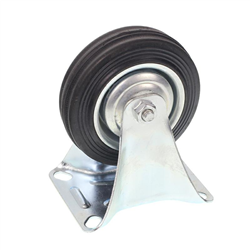KÓŁKO KPL. Z UCHWYTEM DO WÓZKA SZTYWNE, FI 100MM-347570546