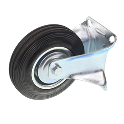 KÓŁKO KPL. Z UCHWYTEM DO WÓZKA SZTYWNE, FI 125MM-347570548