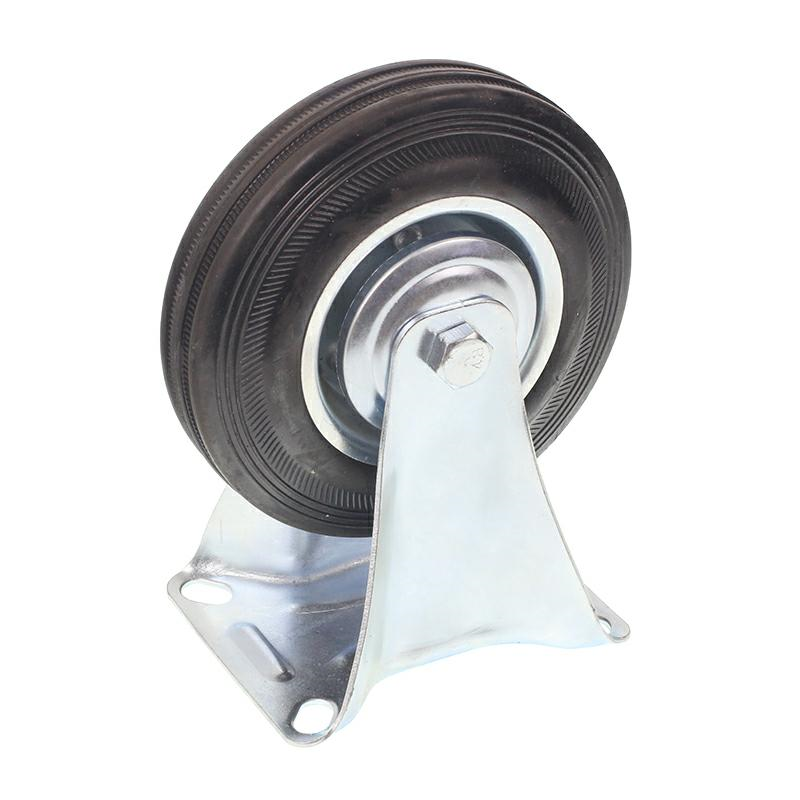 KÓŁKO KPL. Z UCHWYTEM DO WÓZKA SZTYWNE, FI 125MM-347570549