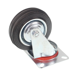 KÓŁKO KPL. Z UCHWYTEM DO WÓZKA OBROTOWE, FI 100MM-347570889
