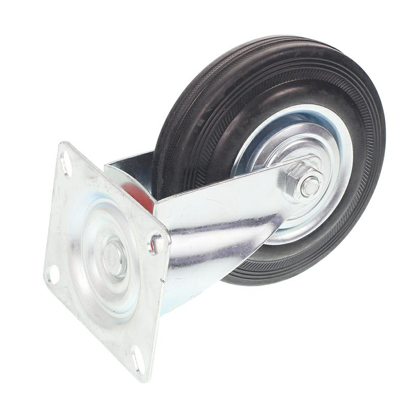 KÓŁKO KPL. Z UCHWYTEM DO WÓZKA OBROTOWE, FI 125MM-347570901