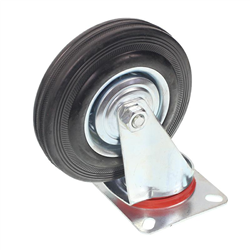 KÓŁKO KPL. Z UCHWYTEM DO WÓZKA OBROTOWE, FI 125MM-347570900