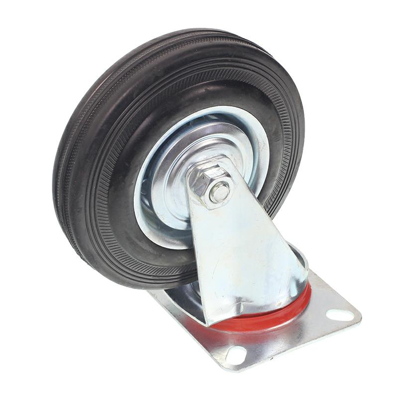 KÓŁKO KPL. Z UCHWYTEM DO WÓZKA OBROTOWE, FI 125MM-347570900