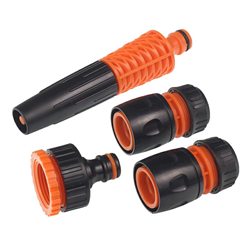 ZESTAW DYSZA PROSTA 1/2" ZE ZŁĄCZAMI 4-ELEMENTY, BLACK-ORANGE-347571274