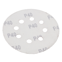 PAPIER ŚCIERNY - KRĄŻKI NA RZEP 125MM - 8 OTWORÓW, GRADACJA -  40-347571388