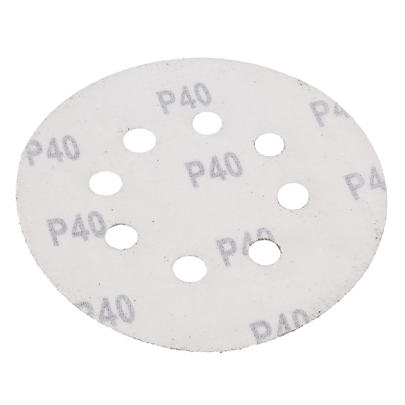 PAPIER ŚCIERNY - KRĄŻKI NA RZEP 125MM - 8 OTWORÓW, GRADACJA -  40-347571388