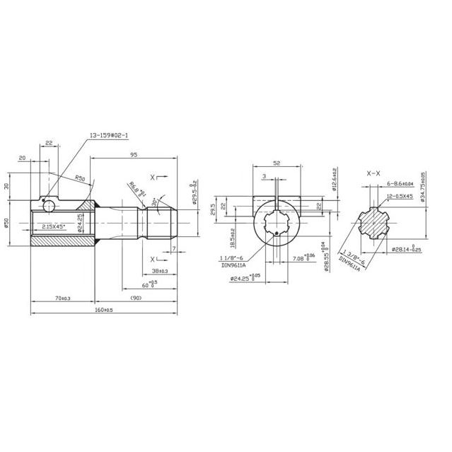 REDUKCJA WOM  6/6 OTWÓR 1.1/8" / 1.3/8" L=170MM, SKRĘCANE-347572421