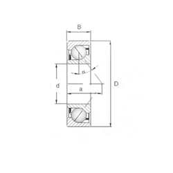 ŁOŻYSKO KULKOWE 1-RZĘDOWE 7305B SKOŚNE, 62X25X17MM-347573218