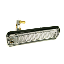 LAMPA OBRYSOWA BIAŁA DASZKA MAN, DAF, MB, STEYR, ŻARÓWKA 12/24V-347574092