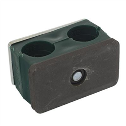 OBEJMA RUROWA FI 22MM, PODWÓJNA KPL. Z PODKŁADKAMI I ŚRUBAMI-347574325