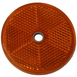 ODBLASK OKRĄGŁY Z OTWOREM ŻÓŁTY FI 60MM-347574785