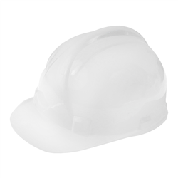 KASK OCHRONNY Z PASKIEM - BIAŁY - NORMA EN 397 - DWUPUNKTOWE MOCOWANIE-347576534