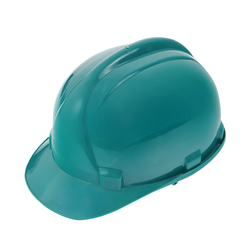 KASK OCHRONNY Z PASKIEM - ZIELONY - NORMA EN 397 - DWUPUNKTOWE MOCOWANIE-347576540