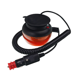 LAMPA OSTRZEGAWCZA "KOGUT" NISKA, MAGNES, 8 LED, 12/24V, ECE R10, R65, WYSOKOŚĆ 65MM, PRZEWÓD Z WTYCZKĄ DO GNIAZDA ZAPALNICZKI-3