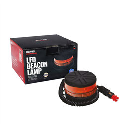 LAMPA OSTRZEGAWCZA "KOGUT" NISKA, MAGNES, 8 LED, 12/24V, ECE R10, R65, WYSOKOŚĆ 60MM, PRZEWÓD Z WTYCZKĄ DO GNIAZDA ZAPALNICZKI-3