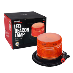 LAMPA OSTRZEGAWCZA "KOGUT" MAGNES + 3 OTWORY, 40 LED, 12/24V, ECE R10, WYSOKOŚĆ 128MM, PRZEWÓD Z WTYCZKĄ DO GNIAZDA ZAPALNICZKI-