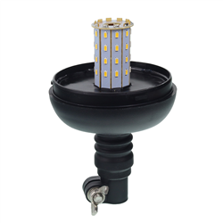 LAMPA OSTRZEGAWCZA "KOGUT" TRZPIEŃ GUMOWY FLEX, 40 LED, 12/24V, ECE R10, WYSOKOŚĆ 210MM-347577495