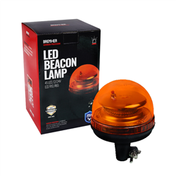 LAMPA OSTRZEGAWCZA "KOGUT" TRZPIEŃ GUMOWY KRÓTKI, 45 LED, 12/24V, ECE R10, R65, WYSOKOŚĆ 175MM-347577499