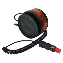 LAMPA OSTRZEGAWCZA "KOGUT" TRZPIEŃ GUMOWY FLEX, 8 LED, 12/24V, ECE R10, R65, WYSOKOŚĆ 155MM-347577530