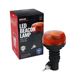 LAMPA OSTRZEGAWCZA "KOGUT" TRZPIEŃ GUMOWY FLEX, 8 LED, 12/24V, ECE R10, R65, WYSOKOŚĆ 150MM-347577538