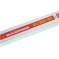 BELKA ROZPOROWA REGULOWANA 2320-2550MM DO CHŁODNI, PROSTOKĄTNA, PROFIL 65,5X80MM, ALUMINIOWA, DESKA-347577552