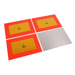 TABLICA WYRÓŻN. POJAZDY DŁUGIE MAŁA 280X200MM, 4SZT/OPAKOWANIE-347776470