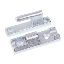 ZAWIAS BURTY ALUMINIOWEJ L=120MM, STALOWY OCYNK KPL-347577885
