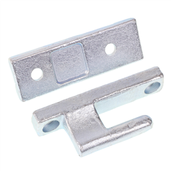 ZAWIAS BURTY ALUMINIOWEJ L=120MM, STALOWY OCYNK KPL-347577886