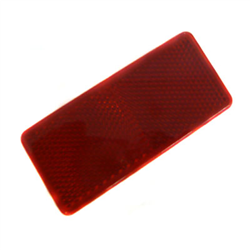 ODBLASK PROSTOKĄTNY PRZYKLEJANY CZERWONY 90X40MM-347579204