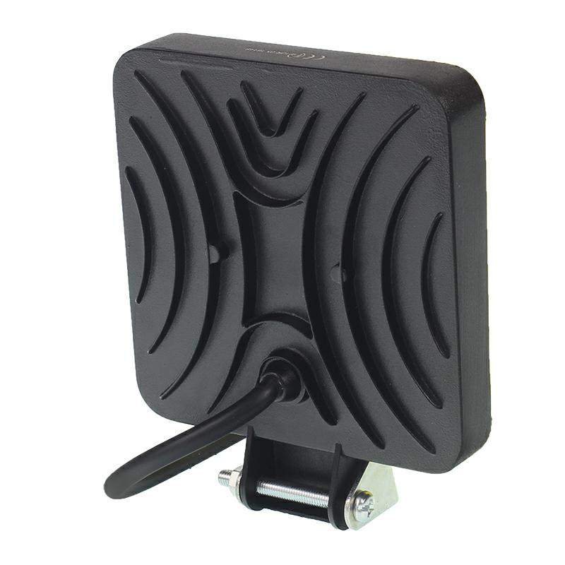 LAMPA ROBOCZA LEDOWA PROSTOKĄTNA, 16 LED 9-36V, 107X107X25, OBUDOWA ALUM. OŚWIETLENIE SKUPIONE (SPOT)-347579370