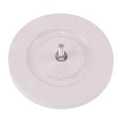 ODBLASK OKRĄGŁY ZE ŚRUBĄ BIAŁY FI 75MM-347178455