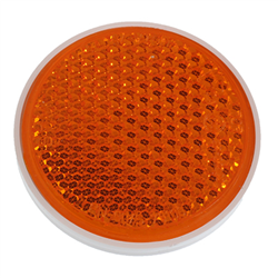 ODBLASK OKRĄGŁY ZE ŚRUBĄ ŻÓŁTY FI 75MM-347579751