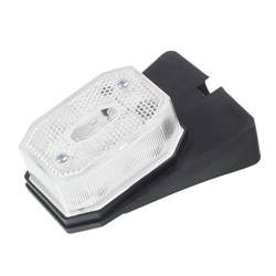 LAMPA OBRYSOWA BIAŁA Z ODBLASKIEM, UCHWYT KĄTOWYOWY-347579909