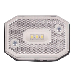 LAMPA OBRYSOWA BIAŁA DIODOWA Z ODBLASKIEM I PRZEWODEM, 12-30V-347579915