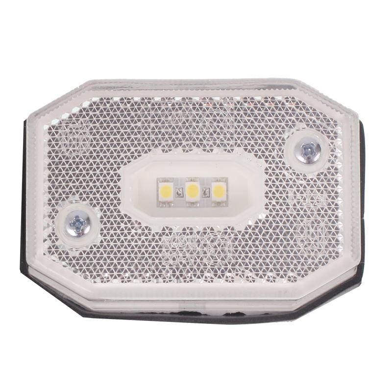 LAMPA OBRYSOWA BIAŁA DIODOWA Z ODBLASKIEM I PRZEWODEM, 12-30V-347579915