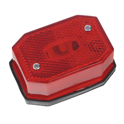 LAMPA OBRYSOWA CZERWONA Z ODBLASKIEM-347579916